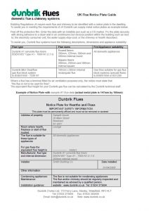 A1 Chimney Flue Notice Plate Guide
