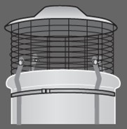 TG | Topguard steel cowl for chimney